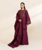 2 Piece - Embroidered Jacquard Suit